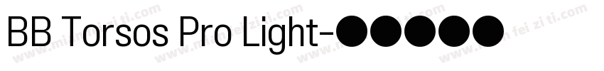 BB Torsos Pro Light字体转换
